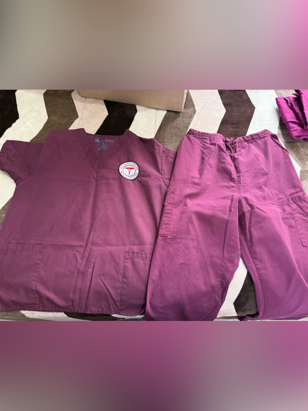 Malcolm X college scrubs and regular scrubs